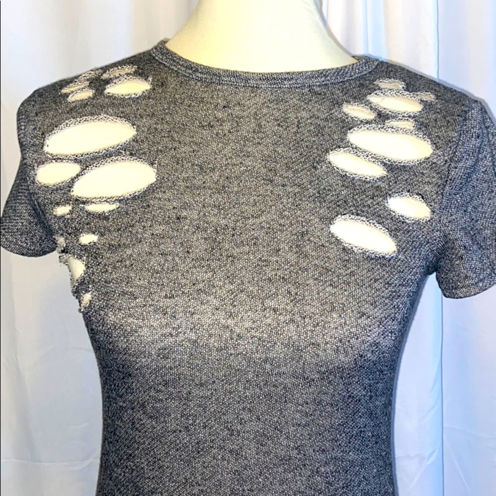 Distressed T Shirt Dress